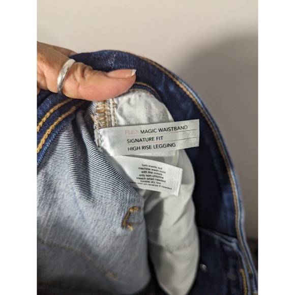 Lane Bryant High Waist Flex Magic Waistband Leggings Jeans Women Size 16 - Picture 6 of 7